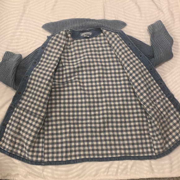 Indigo blue cozy Blue Willis snap bottom denim jacket with vintage vibes - Picture 3 of 7